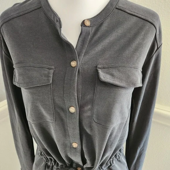 Lou & Grey for LOFT Softblend Black Dress With Pockets XS - Picture 6 of 10